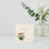 Florist Shop Lilies Quadratische Visitenkarte (Stehend Vorderseite)