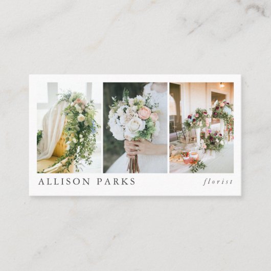 Florist/sonstige Visitenkarte (Vorderseite)