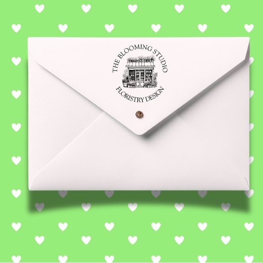 Florist Storefront Studio Rubber Briefmarke Permastempel