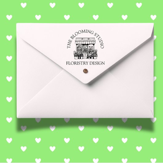 Florist Storefront Thema Gummistempel