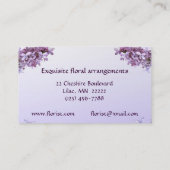 Florist Visitenkarte (Rückseite)