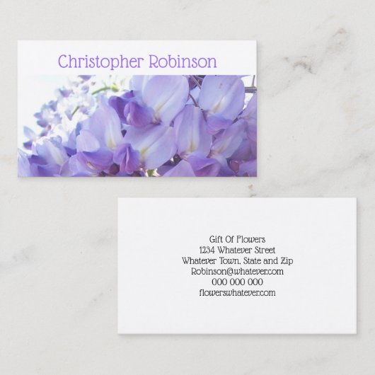 Florist Visitenkarte (Vorne/Hinten)