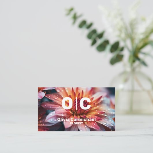 Florist Visitenkarte (Stehend Vorderseite)