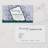 Florista Handcrafted aus Gewohnheit Handwerk Visitenkarte (Vorne/Hinten)