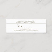 Florista - Preis-Tag, Visitenkarte (Rückseite)