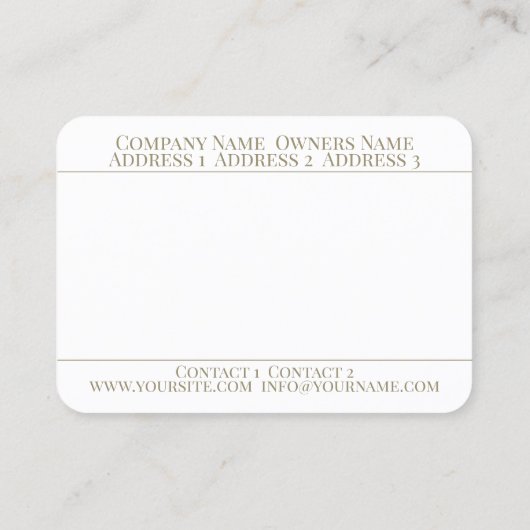 Florista - Visitenkarte (Rückseite)