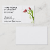 Floristen-Blumen-Geschäfts-Karte Visitenkarte (Vorne/Hinten)