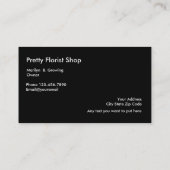 Floristen-BlumenVisitenkarten Visitenkarte (Rückseite)