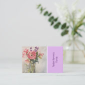 Floristen-Kunst-Geschäfts-Karte, Visitenkarte (Stehend Vorderseite)