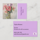 Floristen-Kunst-Geschäfts-Karte, Visitenkarte (Vorne/Hinten)