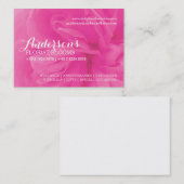 Floristiner Rosa Blumenwürfel Visitenkarte (Vorne/Hinten)