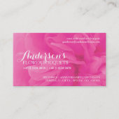 Floristinisch-rosa Rosa-Floristenkarten Visitenkarte (Vorderseite)