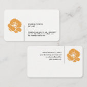 Floristische Blume Visitenkarte (Vorne/Hinten)