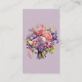 Floristische Blume zum Verkauf Visitenkarte (Rückseite)