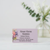 Floristische Blume zum Verkauf Visitenkarte (Stehend Vorderseite)