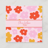 Floristische Visitenkarten Quadratische Visitenkarte (Vorderseite)