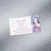 Floristischer Blume Vendor Farmer-Markt Magnetische Visitenkarte (Beispiel)