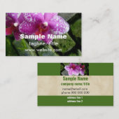 Floristischer Visitenkartenorchid Visitenkarte (Vorne/Hinten)