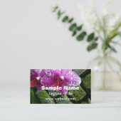 Floristischer Visitenkartenorchid Visitenkarte (Stehend Vorderseite)