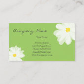 Floristischer Visitenkartenvorlage für Blume Visitenkarte (Rückseite)