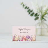 Floristisches Blumengestein Visitenkarte (Stehend Vorderseite)