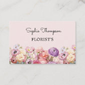 Floristisches Blumengestein Visitenkarte (Vorderseite)