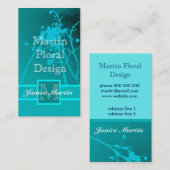 Floristisches Kunsthandwerk auf doppelseitiger Sei Visitenkarte (Vorne/Hinten)