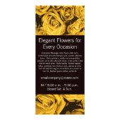 Floristisches Rose-Rackkarte Werbekarte (Hinten)