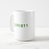 Floristisches Textdesign Kaffeetasse (Vorderseite Links)
