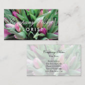 Floristisches Visitenkarten-Template mit Blume-Bou Visitenkarte (Vorne/Hinten)