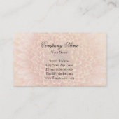 Floristisches Visitenkartenvorlage mit Blume-Foto Visitenkarte (Rückseite)