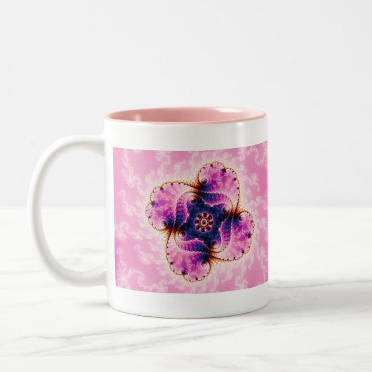 Florivet - Fraktal-Kunst Zweifarbige Tasse (Links)