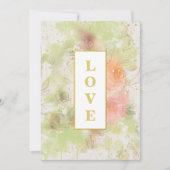 *~ Florromantische LIEBE AR26 QR UAWG 4 Hochzeit Einladung (Vorderseite)