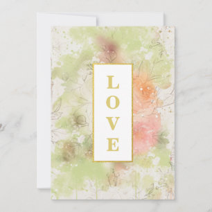 *~ Florromantische LIEBE AR26 QR UAWG 4 Hochzeit Einladung