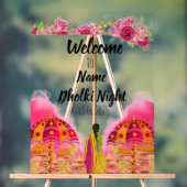 Florrosa Acryl Dholki Nachtzeichen Acrylschild (Neutral)