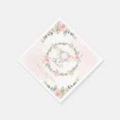 Florrosa Elefantenbaby Dusche Napkins Serviette (Ecke)