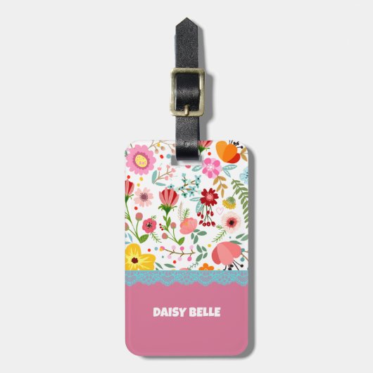 Florrosa Gepäckmarke Gepäckanhänger (Vorderseite vertikal)