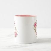 Florrosa Monogramm Zweifarbige Tasse (Mittel)