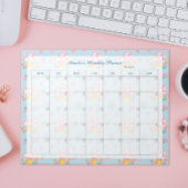 Florrosa Mushroom Light Blue Plane Name Notizblock