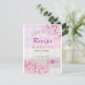 Florrosa rustikale Schürze Brautparty Rezept Karte (Stehend Vorderseite)