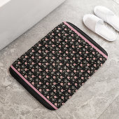 Florrosa Schwarzes Bad Badematte