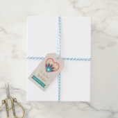 Flortales Herz, Tag der Mutter Geschenkanhänger (Mit Garn)