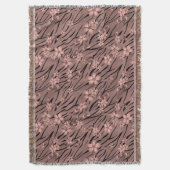 Flortiger Tigerprint Decke (Vorderseite Vertikal)