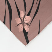 Flortiger Tigerprint Fleecedecke (Ecke)