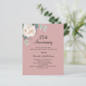 Florweiße staubige Rose 25. Hochzeit (Stehend Vorderseite)