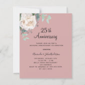 Florweiße staubige Rose 25. Hochzeit (Vorderseite)