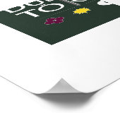 Flos Duellatorum Green Edition– Medieval Sword Art Poster (Ecke)