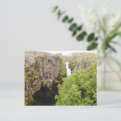 Flosagja Canyon Iceland Postcard Postkarte (Stehend Vorderseite)