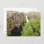 Flosagja Canyon Iceland Postcard Postkarte (Vorne/Hinten)