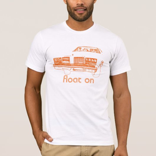 Floss-an - Orange/Weiß T-Shirt (Vorderseite)